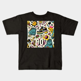 Retro 90s Vibe - Vintage Style Fashion Tea Kids T-Shirt